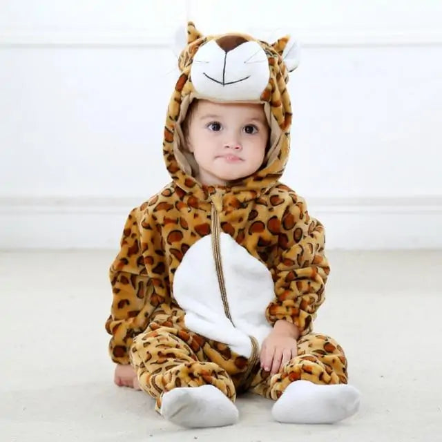 Animal Cartoon Hooded Jumpsuits