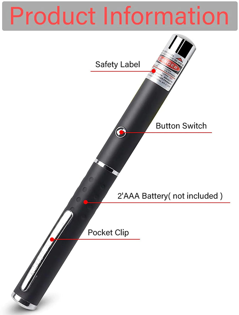 3 Packs 900Mile Laser Pointer Pen Green Blue Red Light Visible Beam Lazer