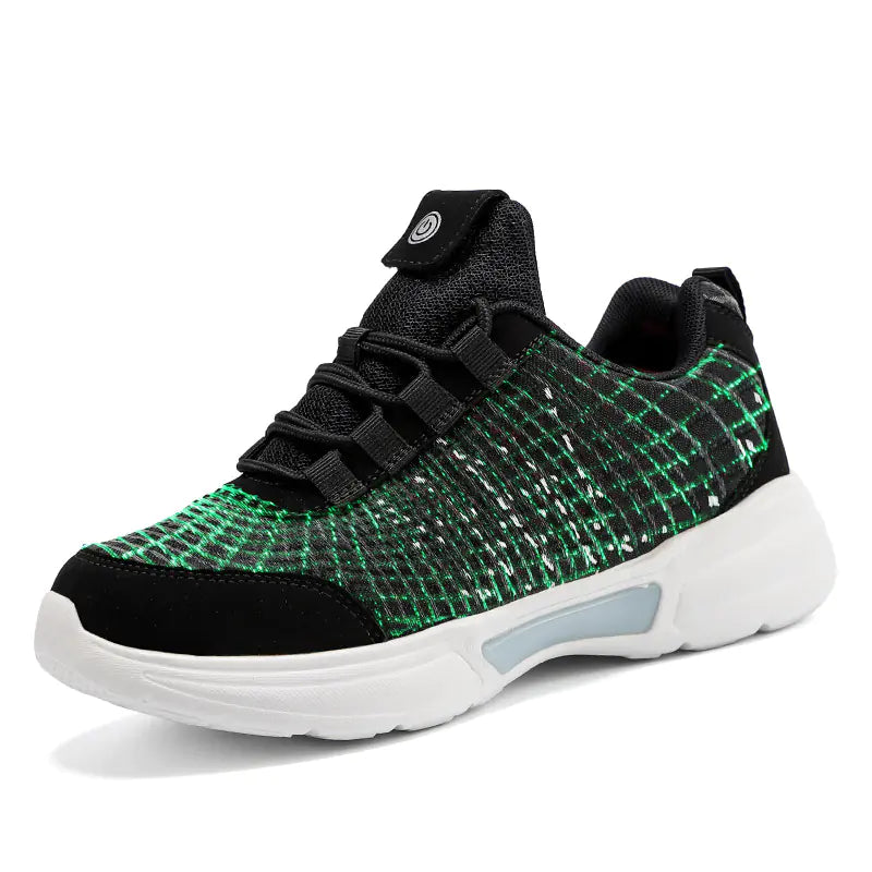 New LED Fiber Optic Light-Up Shoes for Kids and Couples