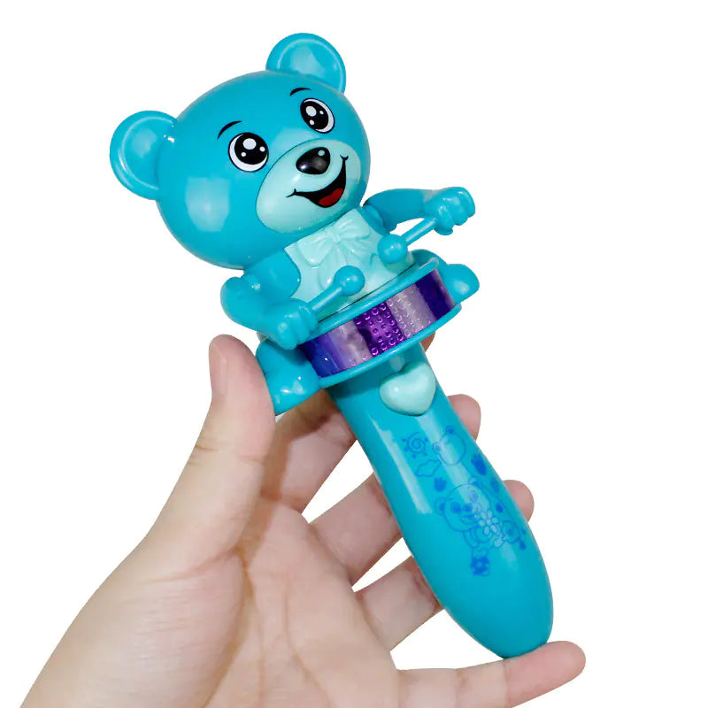 Musical Light-Up Bear Stick for Infants and Toddlers
