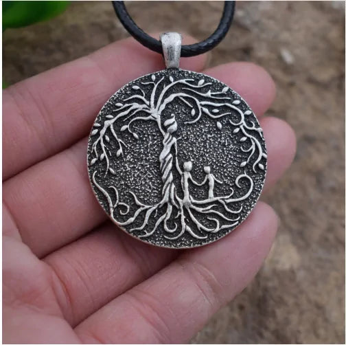 Mother And Child Tree of Life Pendant Necklace