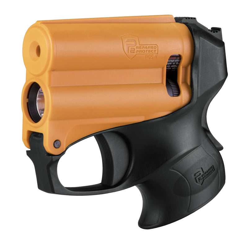 Umarex P2P PGS II Pepper Gel Launcher Compact Non Lethal Gun Self Defense Pistol with Built-in Flashlight