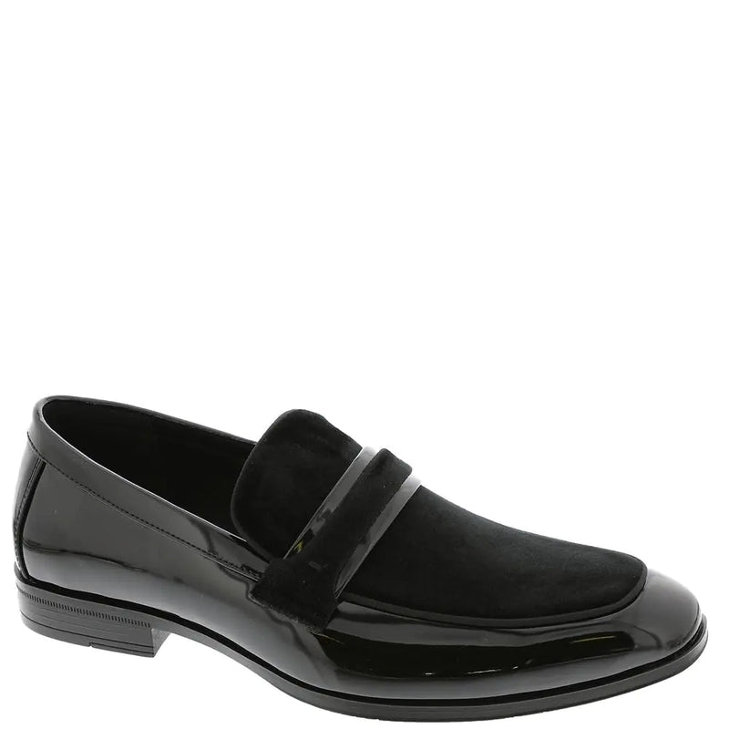 Stacy Adams Mens Spratley Saddle Slip On Loafer Black 11