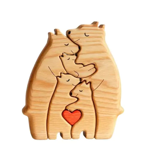 Wooden Bear Family Puzzle