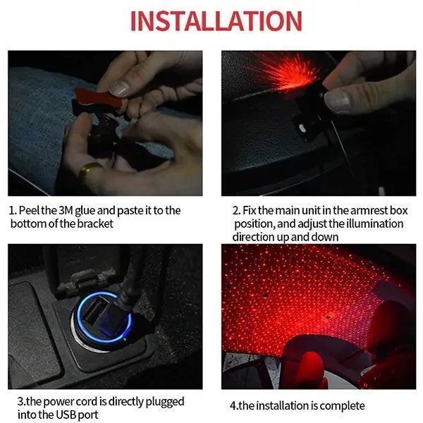 TrendTechs? Car Atmosphere Interior Ambient Star Light