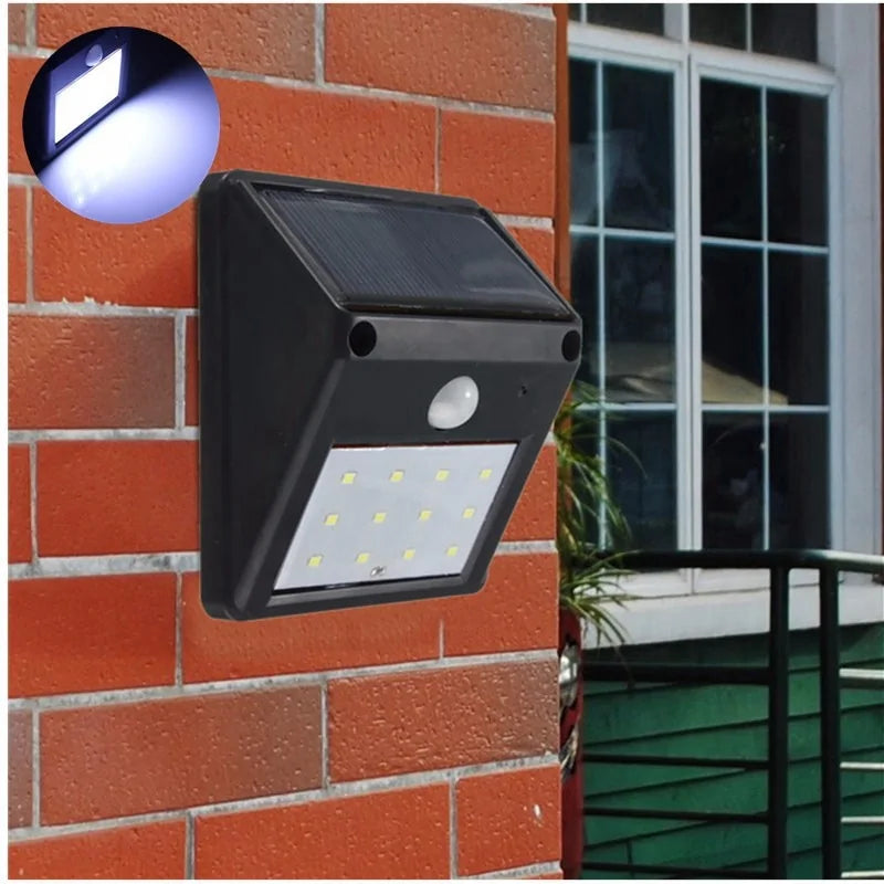 12 LED Solar Motion Sensor Wall Light