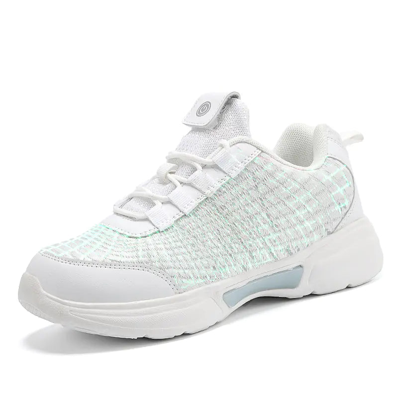 New LED Fiber Optic Light-Up Shoes for Kids and Couples