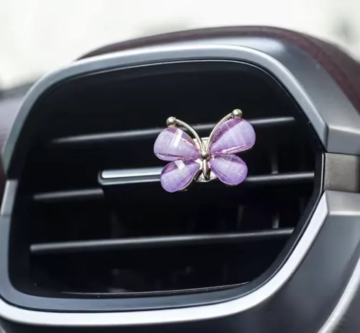 Butterfly Car Air Freshener Clip - Natural Fragrance Aromatherapy for Air Vents