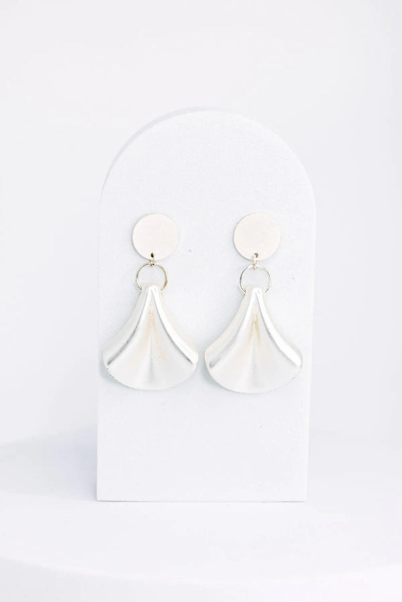 Metal Drop Shape Width Length Earrings