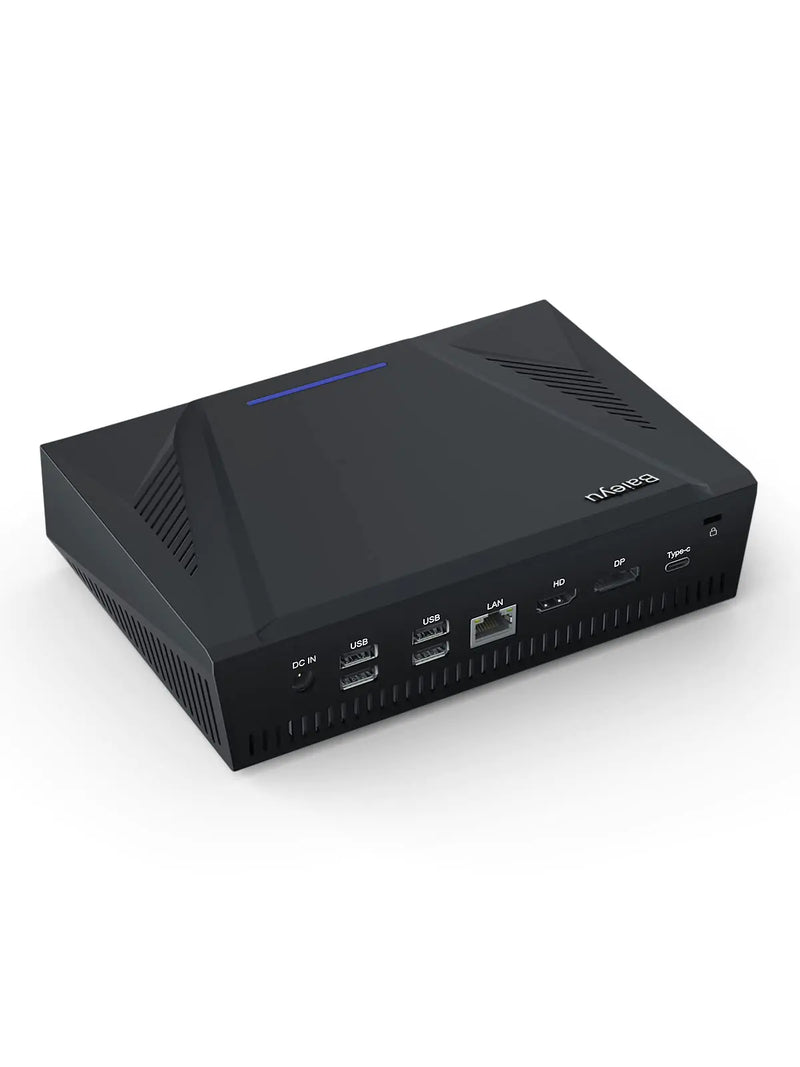 Baieyu Mini PC Windows 11 Pro Core i9-11900H (Up to 4.90 GHz) 8 Core 16 Thread Mini Desktop PC 32GB | 1TB Fan Mini PC Supports 4K Triple Displays Wi-Fi 5+BT4.2 USB3.0 USB2.0