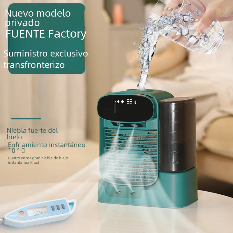 USB Mini Water-Cooling Fan with Humidifier for Desk