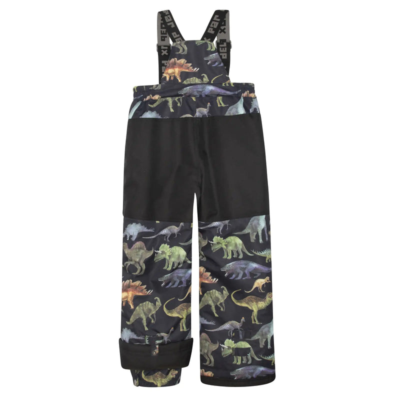 Printed Dinosaurs Two Piece Snowsuit Black