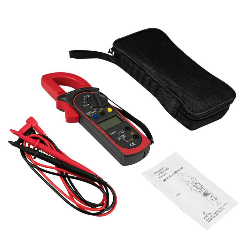 Digital Multimeter Tester AC DC Volt Ohm Amp Clamp Meter Auto Range LCD Handheld