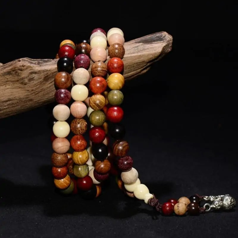 Sandalwood Wooden Charm Bracelet