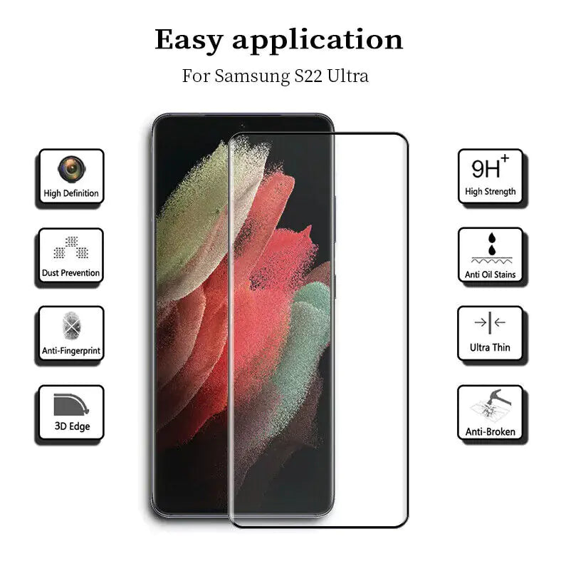 1-3 PACK For Samsung Galaxy S22 S23 PLUS ULTRA Tempered Glass Screen Protector