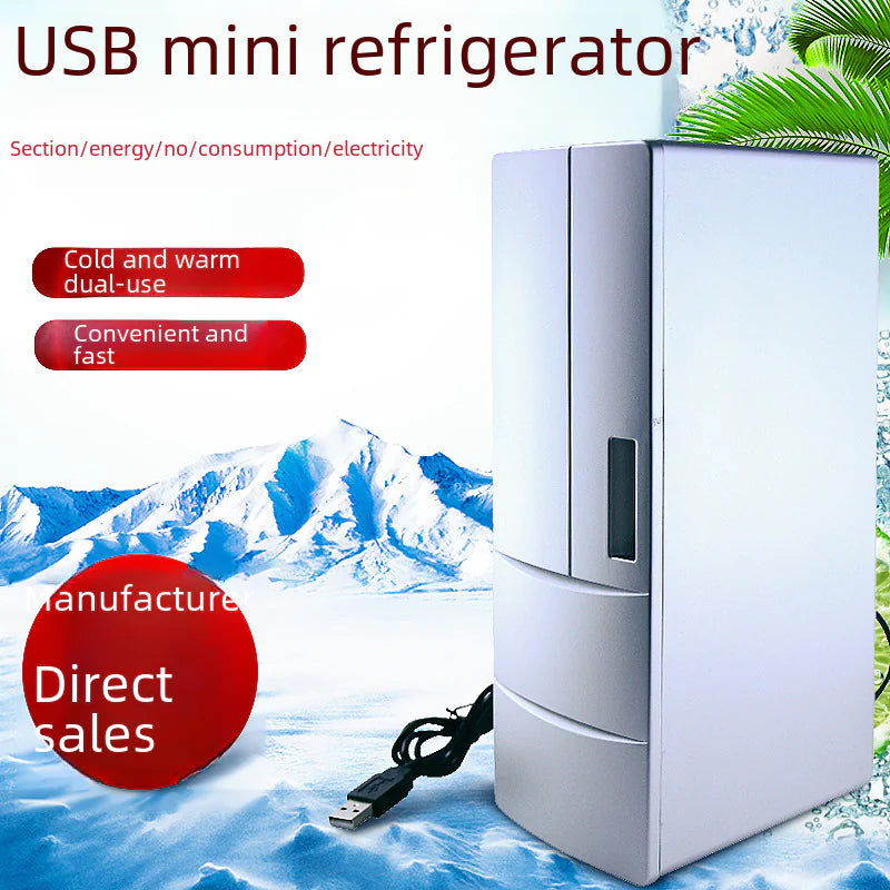 USB Mini Fridge for Cosmetics - Cooling and Heating