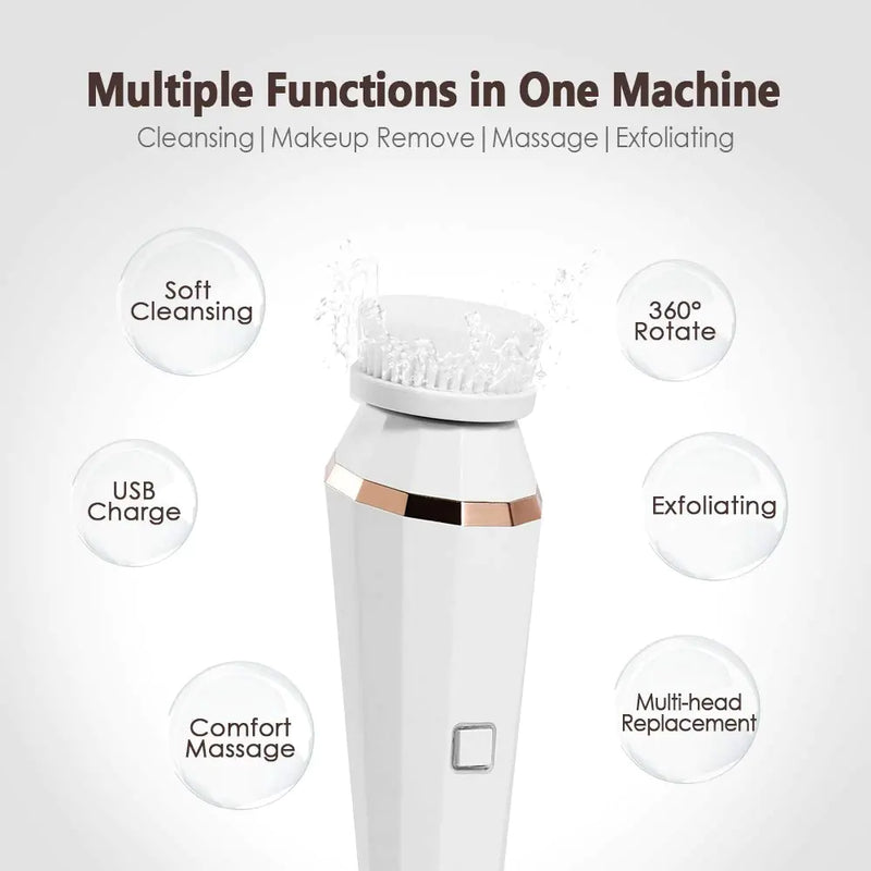 4 In 1 Facial Cleansing Brush