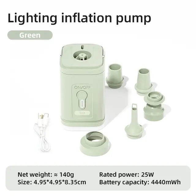 3 in 1 Electric Air Pump With Lights