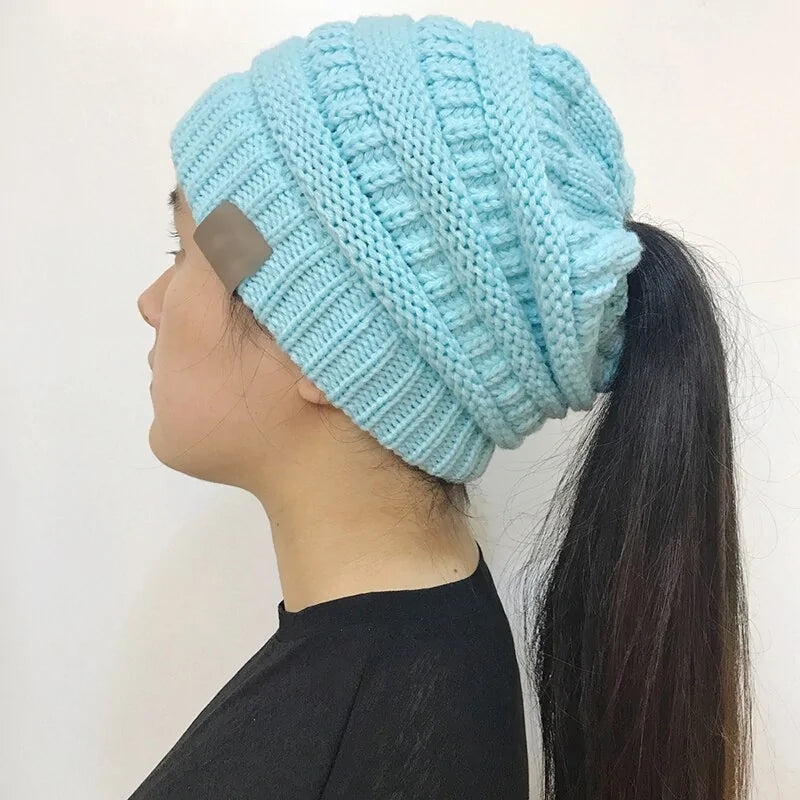 Warm Ponytail Beanie