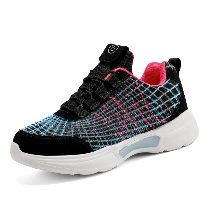 New LED Fiber Optic Light-Up Shoes for Kids and Couples