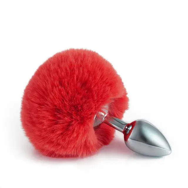 Metal Fox Tail Anal Plug Set