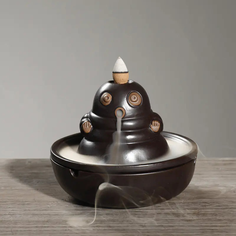 Creative Ceramic Incense Burner with Backflow Design