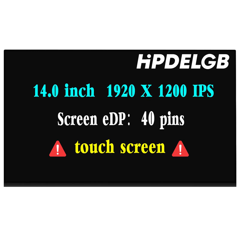 HPDELGB Replacement for Lenovo Thinkpad X1 Carbon Gen 9 10 11 21HM000KUS 21HM002DUS LCD Screen LED Display Panel 1920x1200 WUXGA IPS 40 Pin Touch Screen