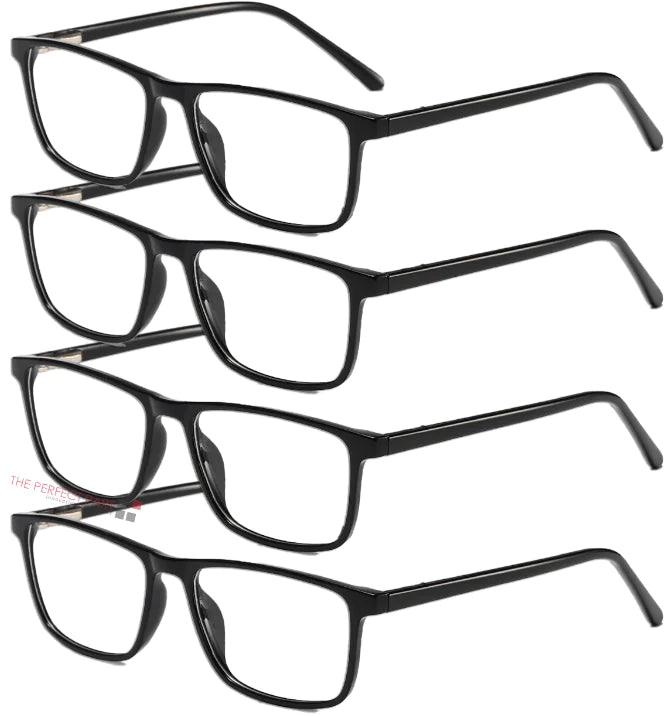 Reading Glasses Mens Womens Unisex Readers Eyeglasses 8 Pack Glasses New Square