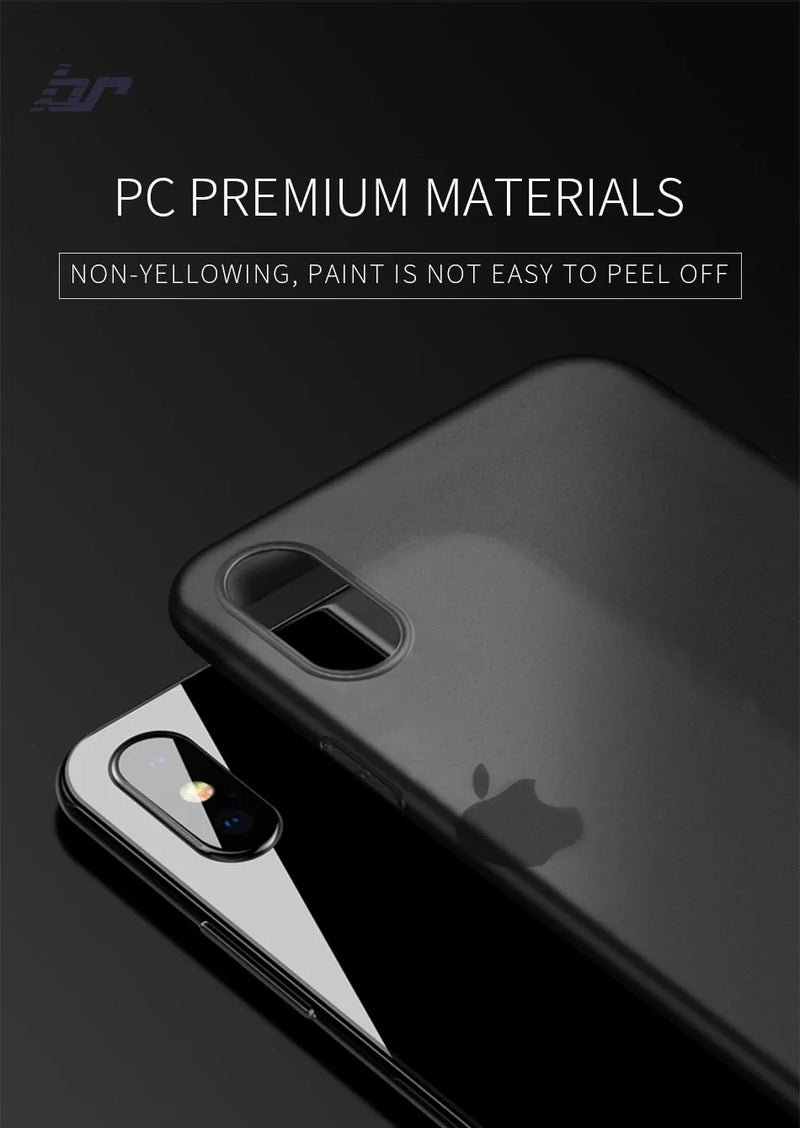 Luxury Ultra Thin PC Slim Transparent Back Cover Case