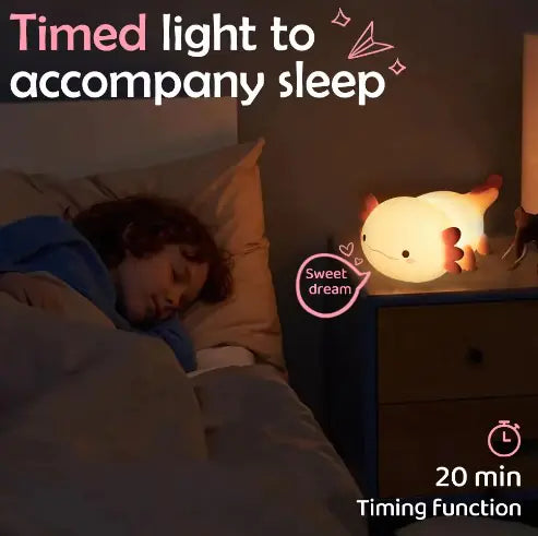 Novelty Silicone Axolotl Night Light