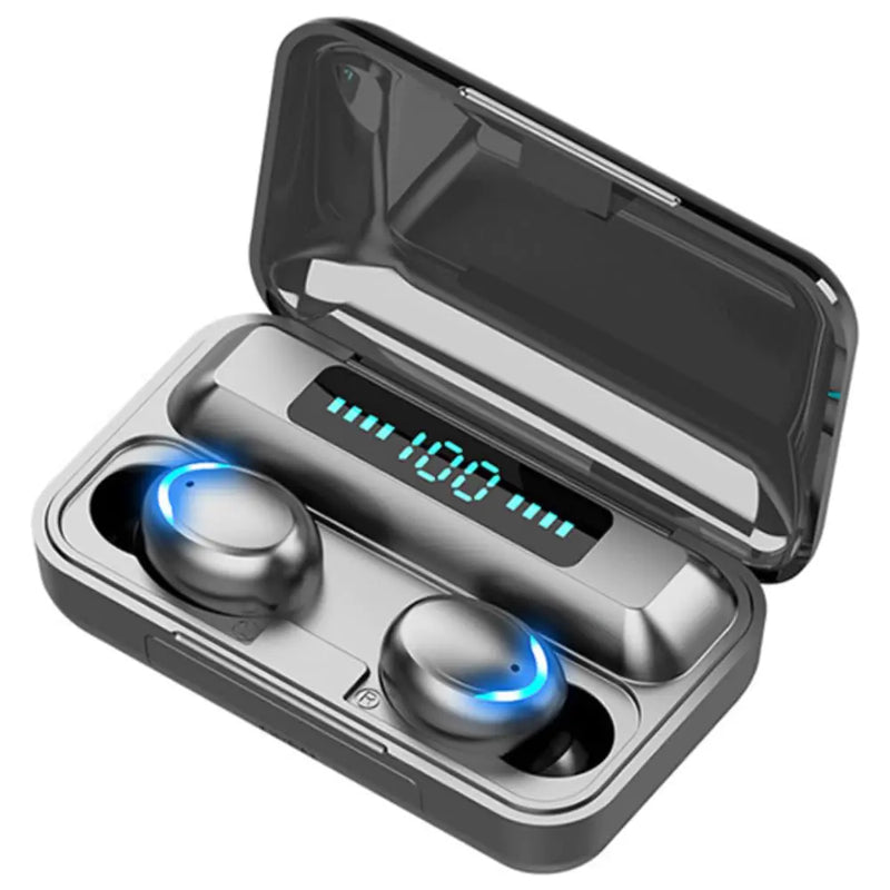 Alastair Wireless Earbuds with Wireless Charging CaseLED Power Display Deep Bass Ear Buds Waterproof Bluetooth Headphones with Mics Call Noise Cancelling