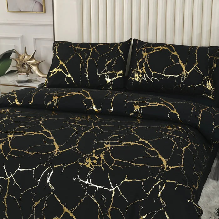 Three-piece Gilding Quilt Cover For Home Use