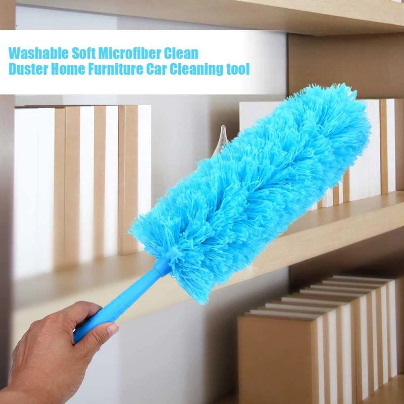 Microfiber Duster Cleaning Brush Dust Cleaner Bendable Handle Soft Ceiling Fan