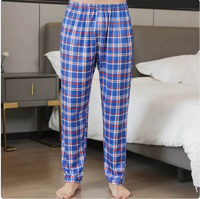 Cozy Cotton Plaid Lounge Pants