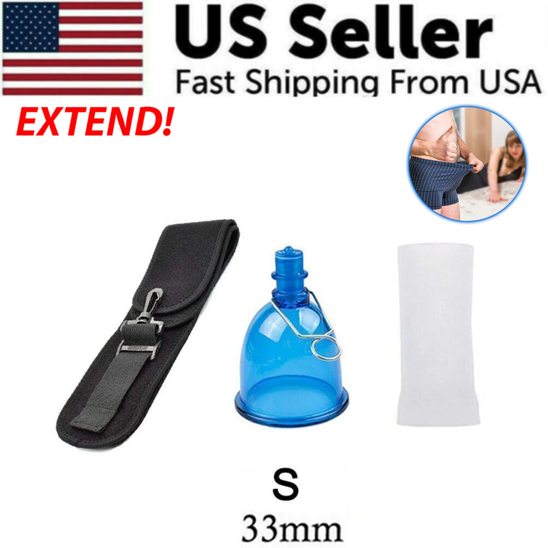 Male Extender Penis Stretcher Enlargement Vacuum Cup Enhancement Hanger Supply