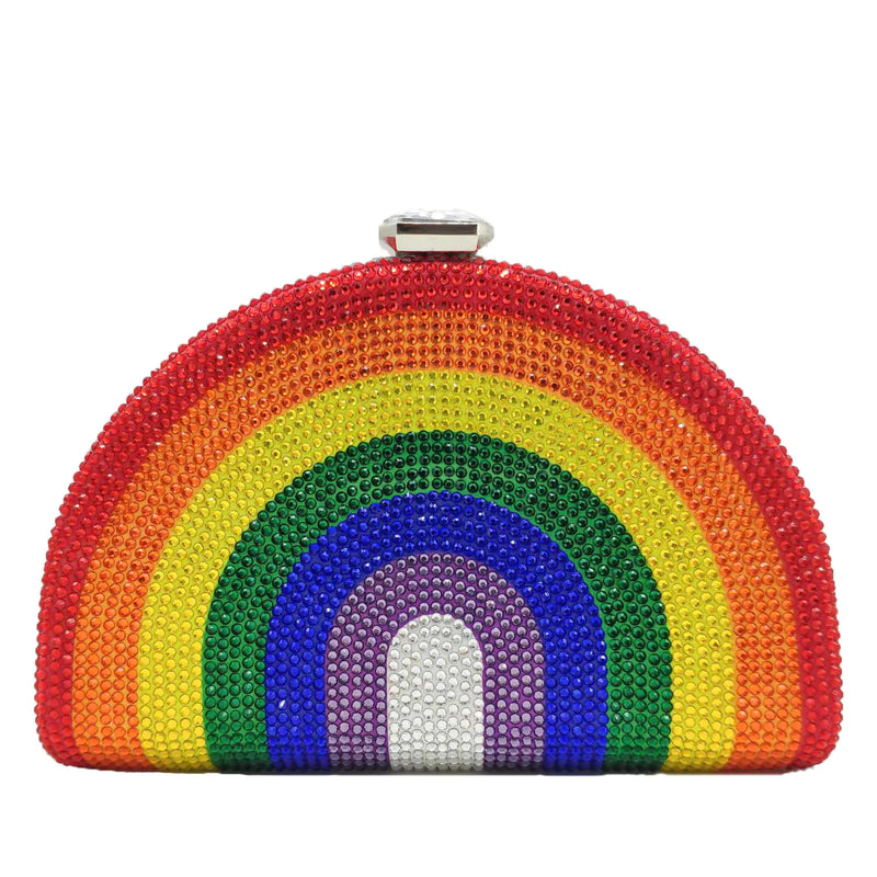 Hot Diamond Rainbow Clutch Bag