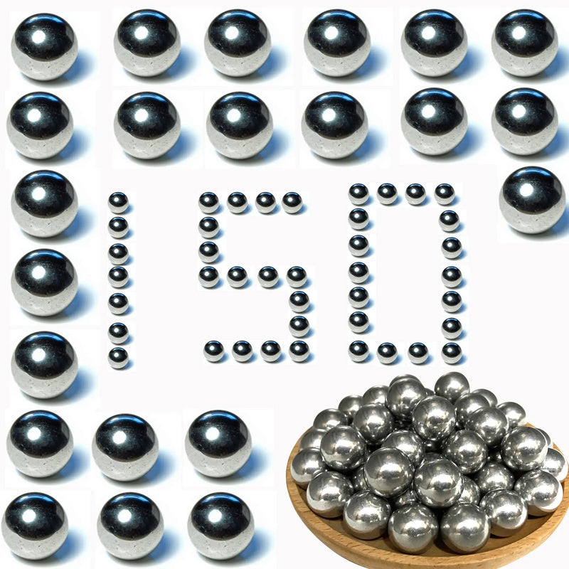 Alien Play 150 X 68 Caliber Self Defense Balls .68 Cal Aluminum Ammo for Byrna SD/LE and T4E HDS/HDR 68 Reusable Solid Paintball Projectiles 7.3 Grams with Max Power for Training and Target Practice