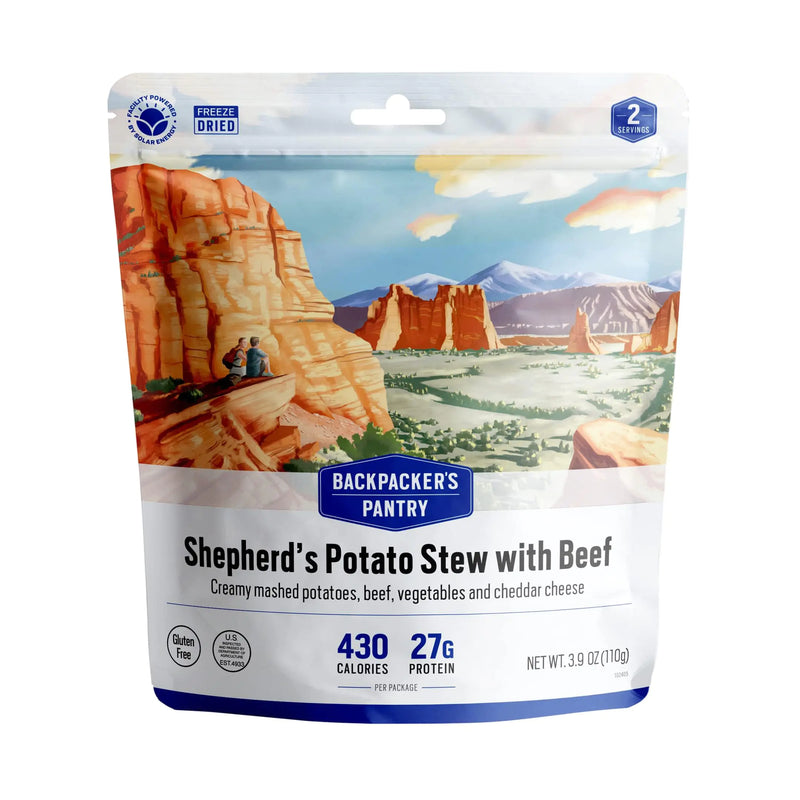Backpackers Pantry Shepherds Potato Stew with Beef - Freeze Dried Backpacking & Camping Food - Emergency Food - 27 Grams of Protein Gluten-Free - 1 Count