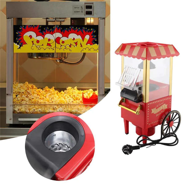 Home Cart with Popcorn Machine and Popper