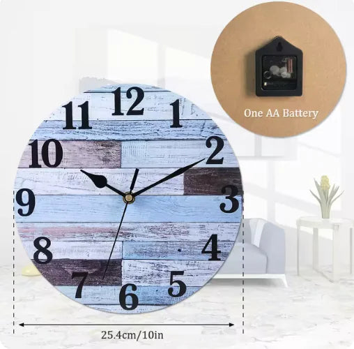 Silent Luminous Wall Clock 16/10in