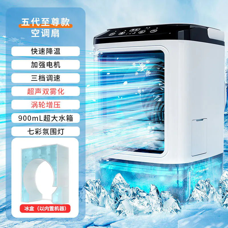 USB Mini Water-Cooling Desk Fan for Office and Dorm