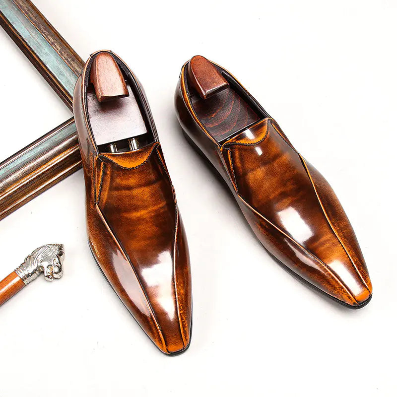 British Pointed Oxford Shoes for Men