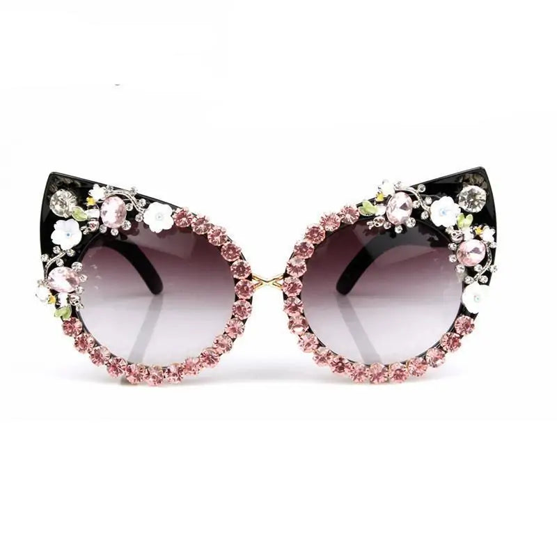 Floral Cat Eyes Sunglasses