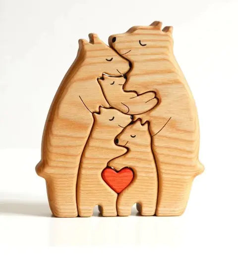 Wooden Bear Family Puzzle