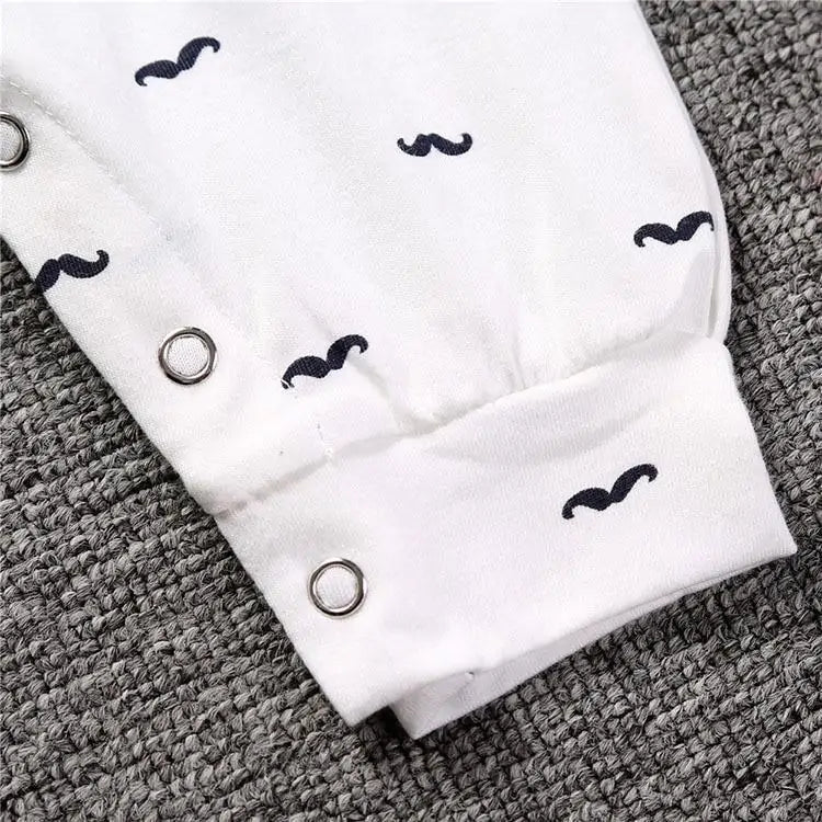 Moustache Bow Tie Onesie