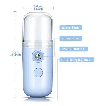 Portable Mini Facial Steamer - USB Rechargeable