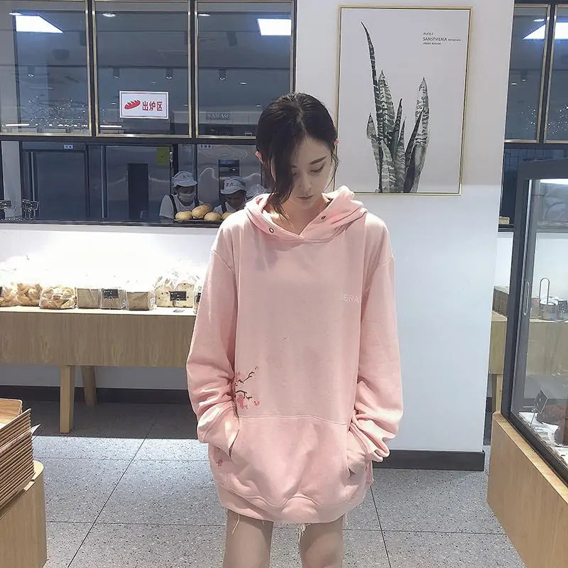 Japanese Falling Sakura Hoodie