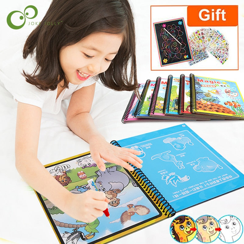 Magic Water Drawing Coloring  Book