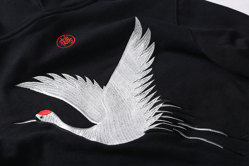 Crane Graphic Hoodies